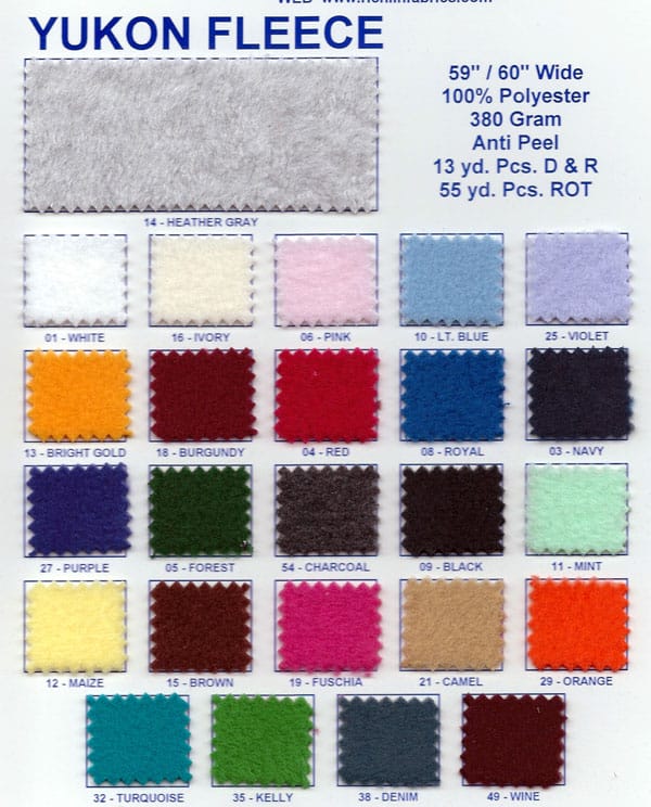Yukon™ Fleece Solids Richlin Fabrics
