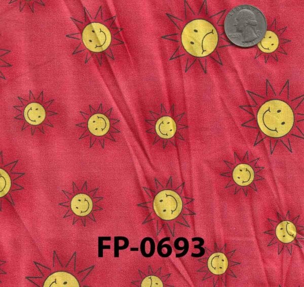 60" Cotton Sunshine Faces *Limited Stock*