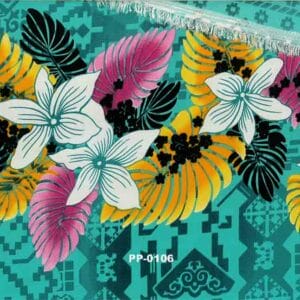 45" Tropical Print Peachskin